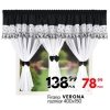 Firana z lambrekinem, ozdobnym haftem i kokardkami 400 × 150 cm - Nelli.pl